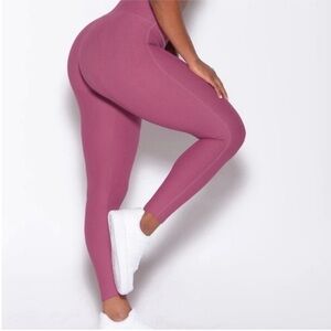 Bombshell Sportswear Maroon Chervon Leggings XS